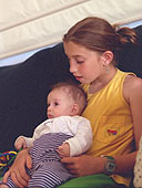 Mika with Cousin Gal