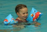 swimming on her own