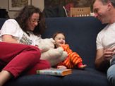with Uncle Yaron and Aunt Esti